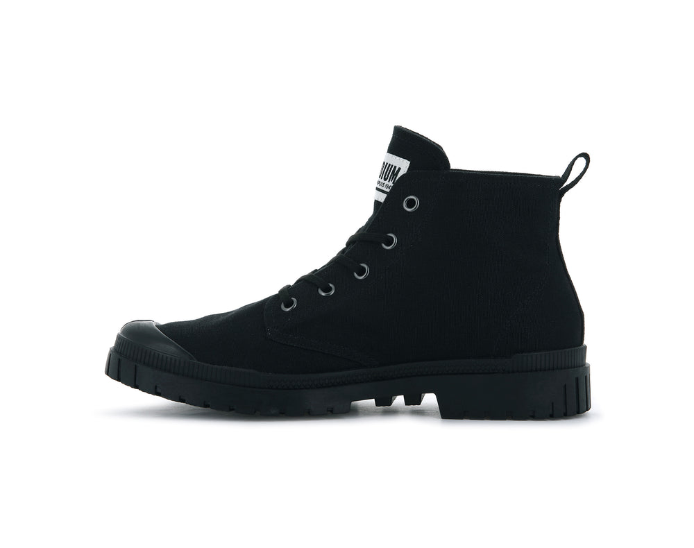 Botas Palladium PAMPA SP20 HI CANVAS Hombre Negras | Costa Rica-82605